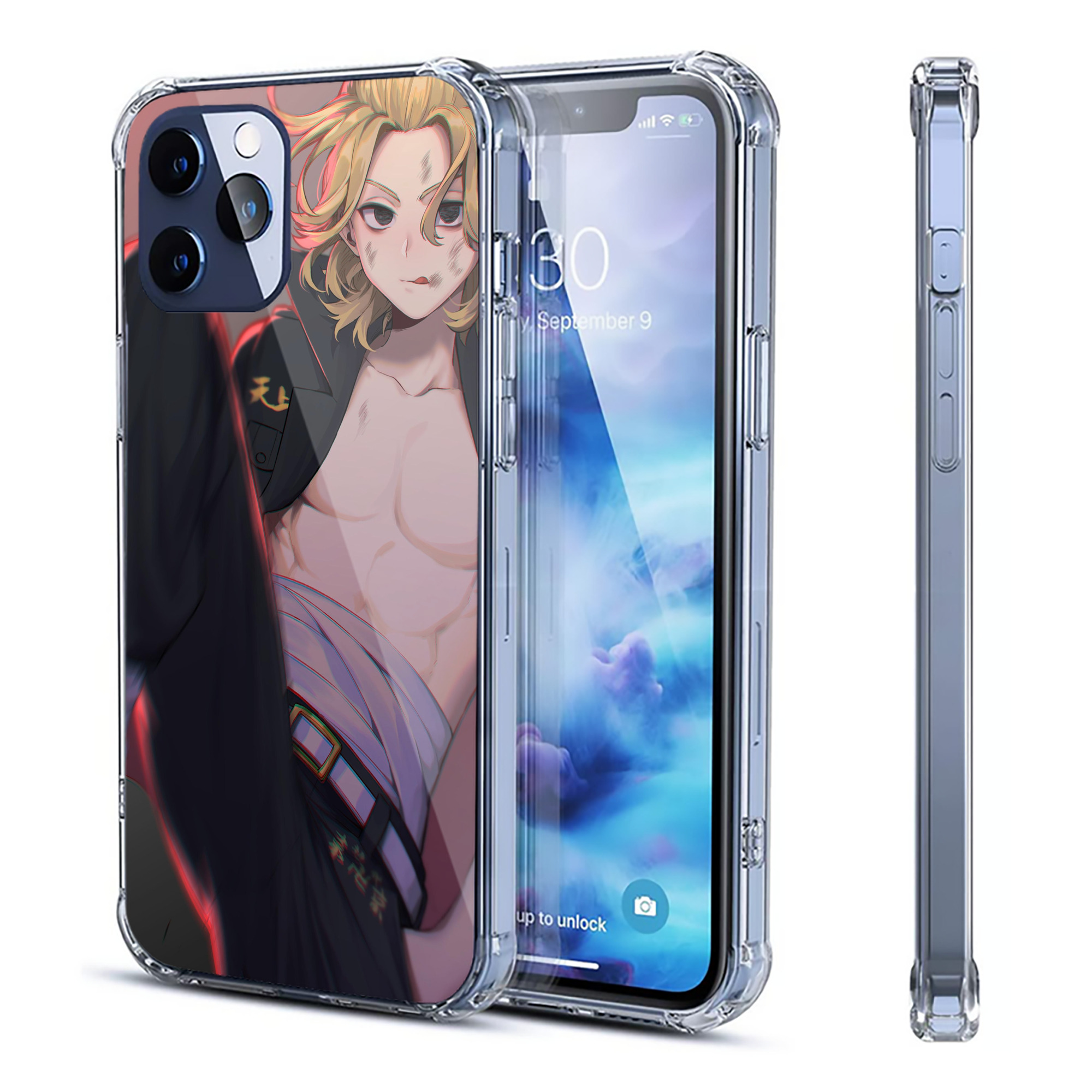 （画像用） 東京リベンジャーズ Tokyo Revengers 【iPhone 12シリーズ対応】透明スマホケース（クリアソフトケース）